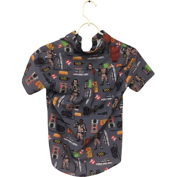 RSVLTS x Ghostbusters Aint Afraid Kunuflex Shirt Gray Boys Medium Short Sleeve - Picture 2 of 7